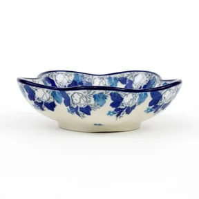 Miska kwiatek H33, 11,5 cm <br> 2222X Biało-niebieskie anemony